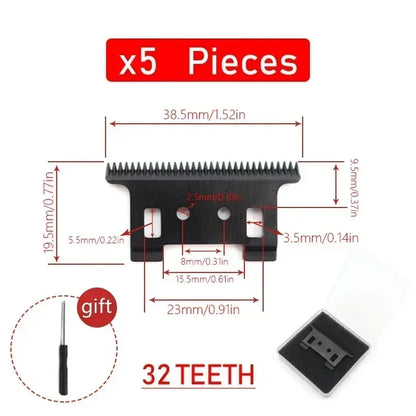 Original Replacement Blade for Kemei KM-2299 Clipper - Professional Hair Trimmer Cutting Knife Head, Parts & Accessories