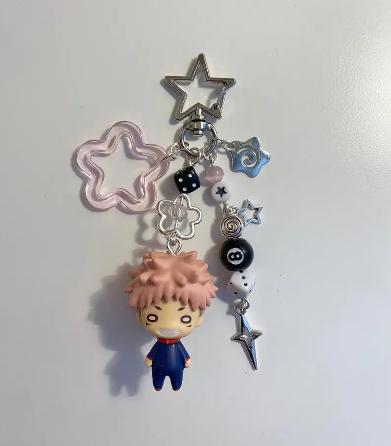 Handmade JJK Anime Figurine Keychain - Y2K Bag Charm & Unique Accessory
