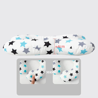 Cartoon Children's U-Shaped Pillow: Soft Cotton Baby Pillow for Travel, Car, and Stroller - Multi-Functional Support for Kids