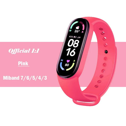 Silicone Strap for Xiaomi Mi Band 3-7 NFC – Sport Replacement Wristband Bracelet