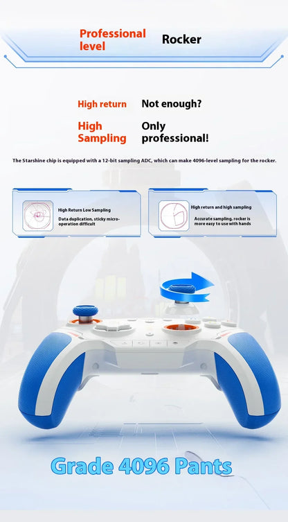 BIGBIGWON Blitz 2 TMR Star Flash Wireless Bluetooth Gamepad – 2000Hz Somatosensory Controller for Nintendo Switch, PC & Steam