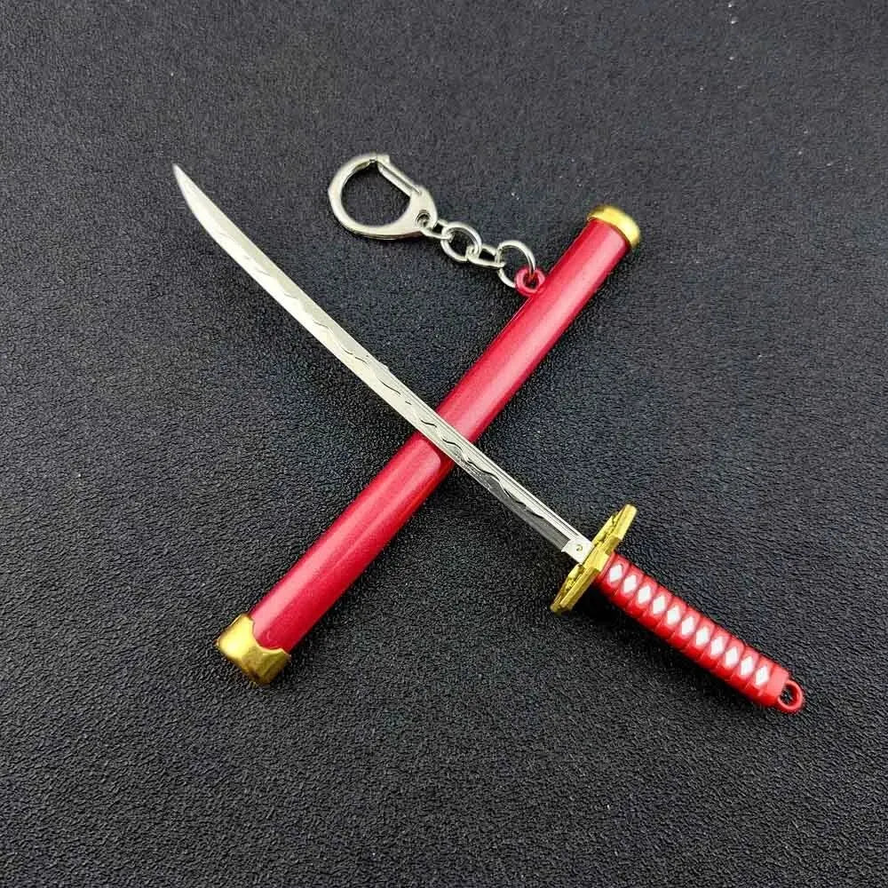 Mini Roronoa Zoro Samurai Sword Keychain – Anime Katana Toy for Men, Cosplay & Gifts