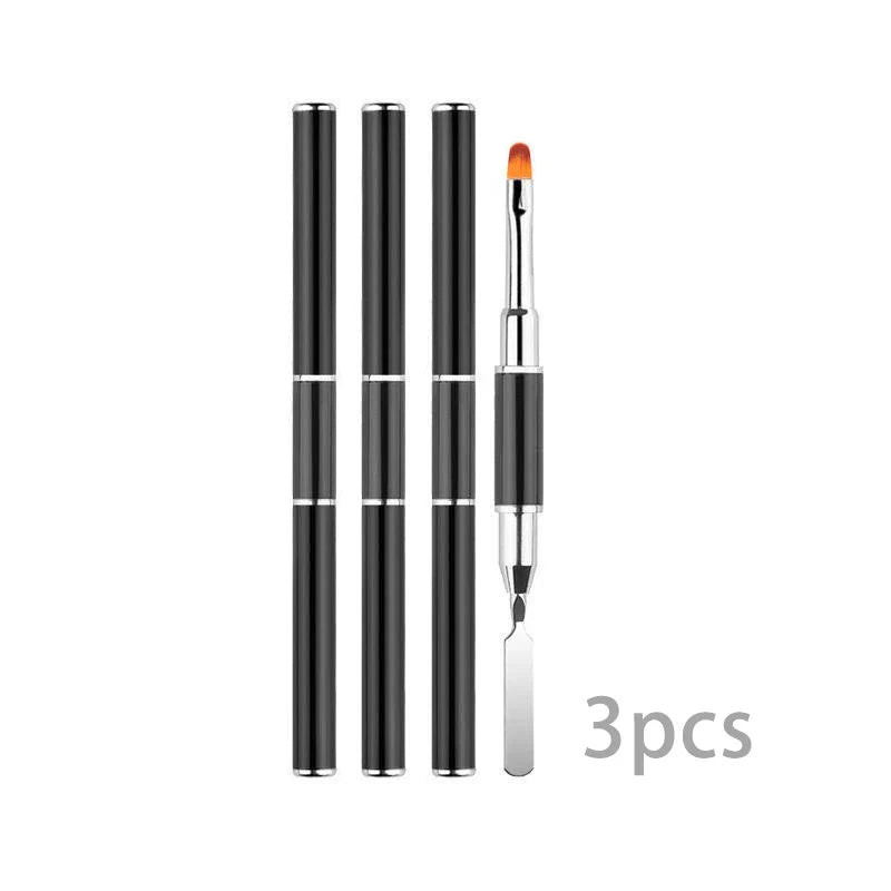 2-in-1 Gel Nail Brush & Picker – Dual-Ended Acrylic Nail Extension Brush with Spatula Tool