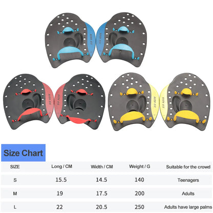 Swim Training Hand Paddles - Unisex Hand Fins for Adults and Kids - Enhance Swimming Skills for Men, Women, and Children