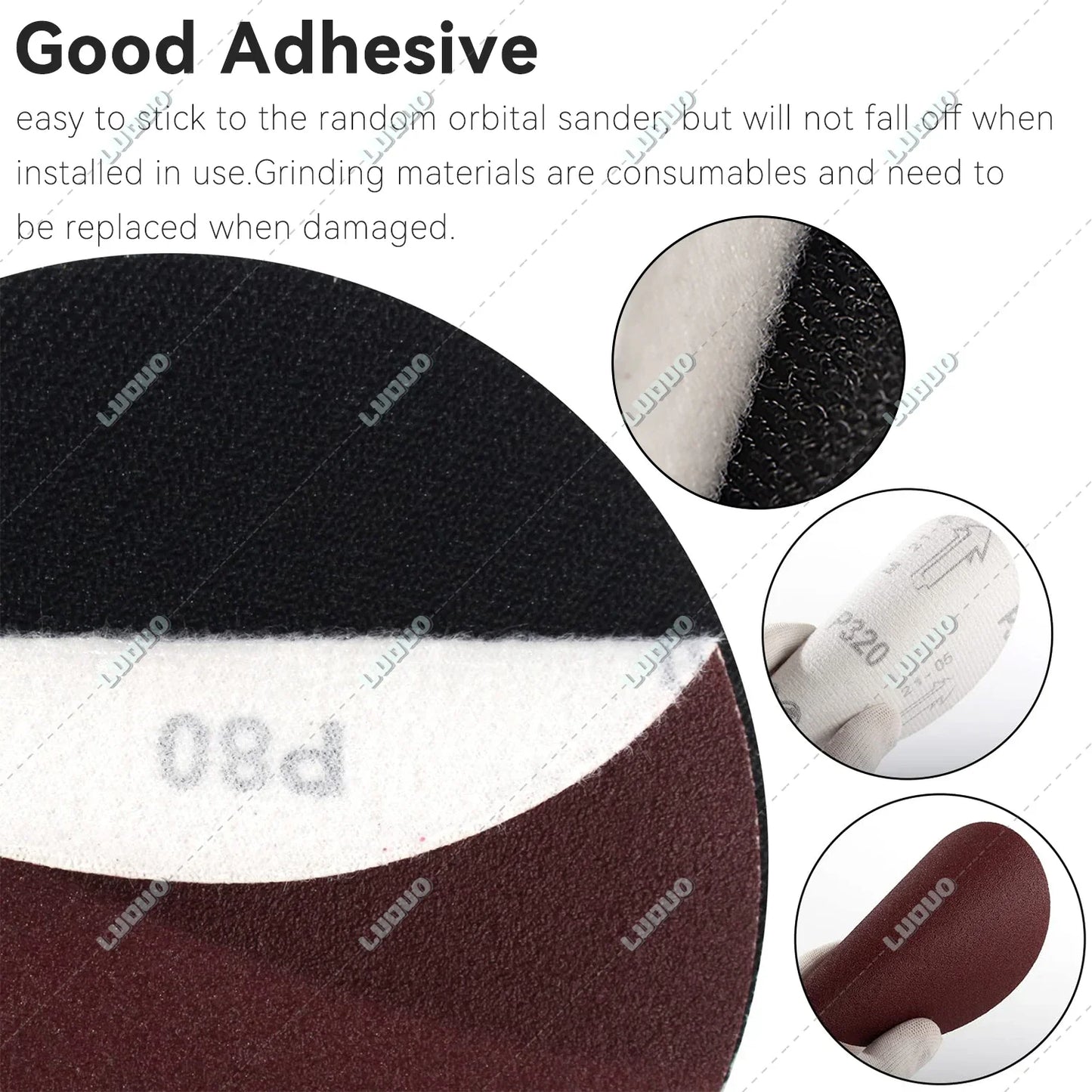 Car Detailing Sandpaper Discs – Hook & Loop Polishing Pads for Headlight Restoration, Metal & Wood Sanding, Auto Surface Finishing Sheets