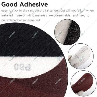 Car Detailing Sandpaper Discs – Hook & Loop Polishing Pads for Headlight Restoration, Metal & Wood Sanding, Auto Surface Finishing Sheets