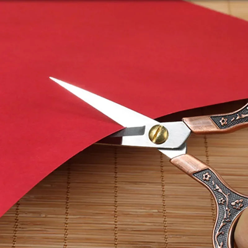 Stainless Steel Fabric Scissors – Colorful Embroidery Sewing Shears for Handicrafts & Household Use