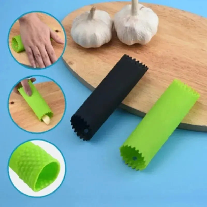Silicone Garlic Peeler Tube - Easy Stripper, Non-Toxic Safety Kitchen Gadget for Quick Peeling