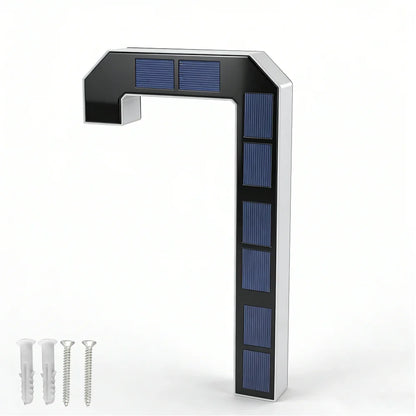 12CM Solar House Number Light - LED Outdoor Address Sign with Light Sensor for Home & Doorway