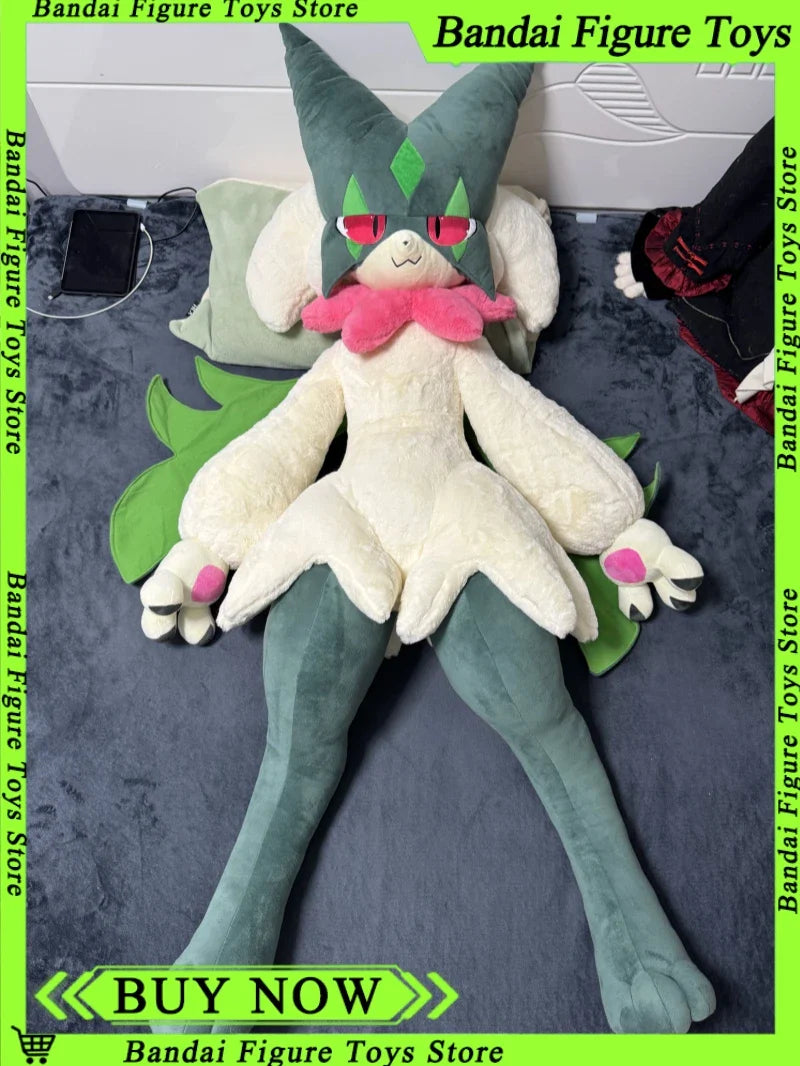 170cm Meowscarada Plush Doll — Pokemon Crystal Velvet Throw Pillow, Room Decor Anime Plush, Birthday & Christmas Gift