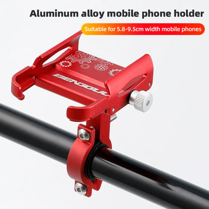 360° Rotatable Aluminum Alloy Bicycle & Motorcycle Phone Holder – MTB Bike GPS Handlebar Mount Stand