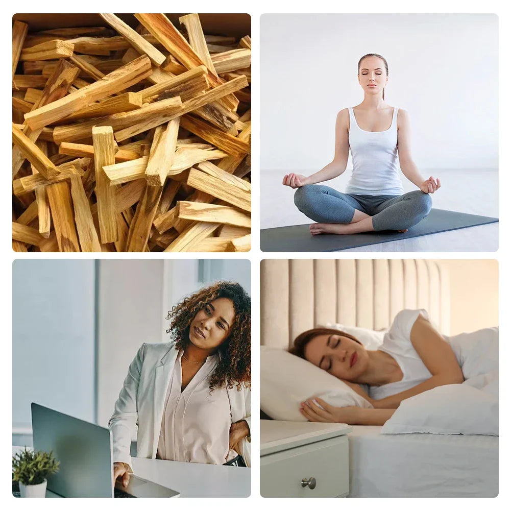Palo Santo Natural Incense Sticks – High-Oil Aroma for Long-Lasting Yoga, Buddha & Aromatherapy Home Use
