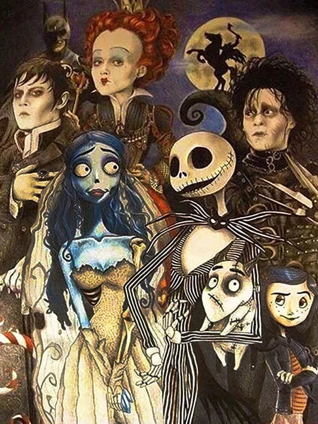 Disney The Nightmare Before Christmas Diamond Painting Mosaic – Sally & Jack Skellington Home Decor