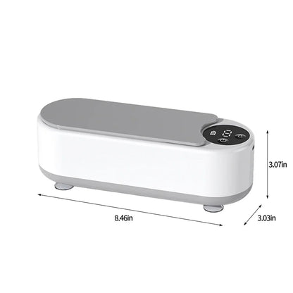Portable Household Cleaning Machine – 450ML Vibration Cleaner for Rings, Glasses, Makeup Brushes & Jewelry