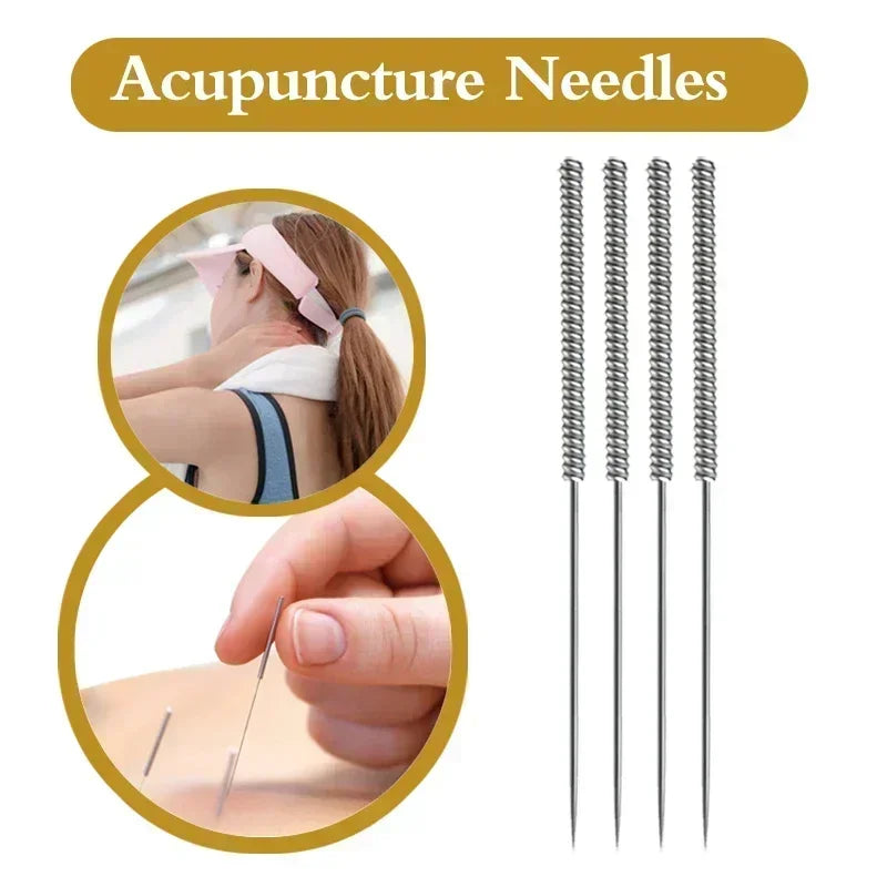 ZHONGYAN TAIHE Acupuncture Needles – 500/Box Sharp Disposable Sterile Needles with Tube for Beauty & Massage, 5-Year Validity