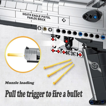 G18 Desert Eagle M1911 Pistol Gun Model – Military Series Building Blocks Toys for Kids and Boys