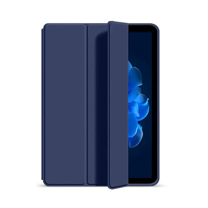 Leather Stand Flip Smart Cover for iPad — Soft Silicone Case for iPad 10th & 11th Gen, 10–11-inch (2022/2025)