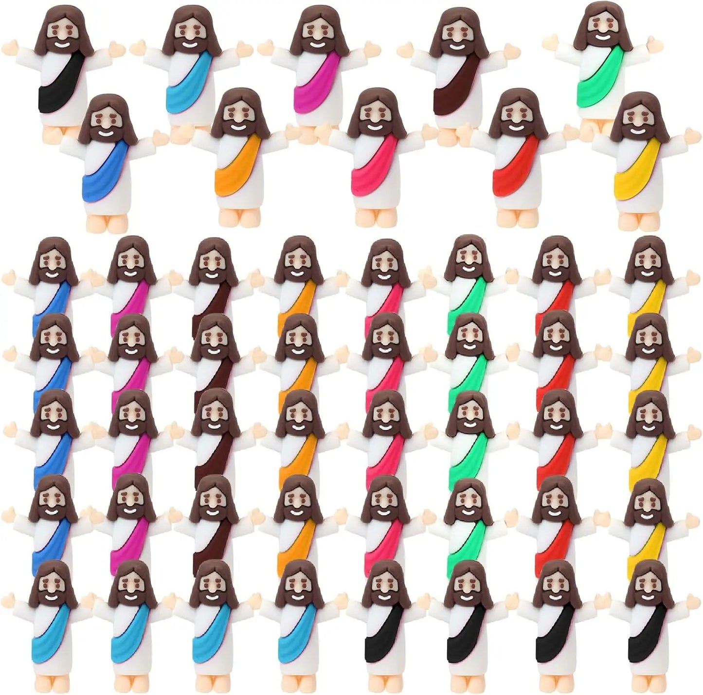 Easter Mini Jesus Figurines – Decorative Toys & Party Favors for Sunday School Crafts, Multiple Sizes