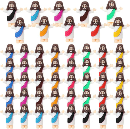 Easter Mini Jesus Figurines – Decorative Toys & Party Favors for Sunday School Crafts, Multiple Sizes