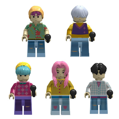 New Kpop Demon Hunters Mini Action Figure – Building Blocks Toy & Desk Decoration Collectible Gift