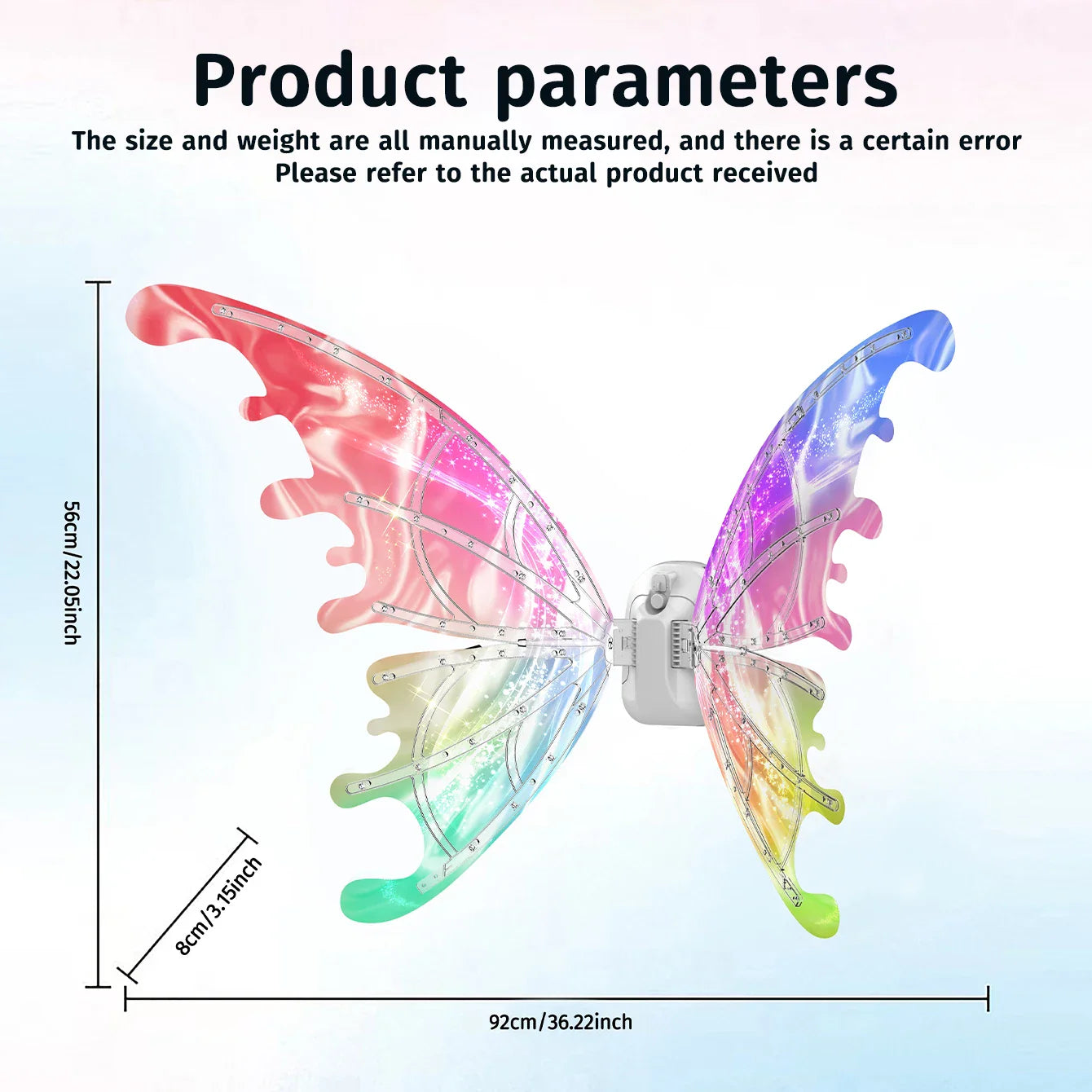 Luminous Electric Butterfly Wings – Music Fairy & Angel Costume Props Gift