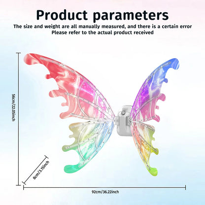 Luminous Electric Butterfly Wings – Music Fairy & Angel Costume Props Gift