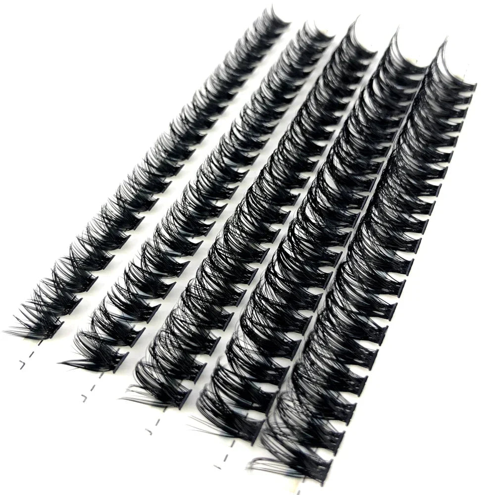 HBZGTLAD 280Pcs 3D Mink Eyelash Clusters Set – Handmade 10D 60D 80D Natural Style False Eyelashes Extension Bundle Pack