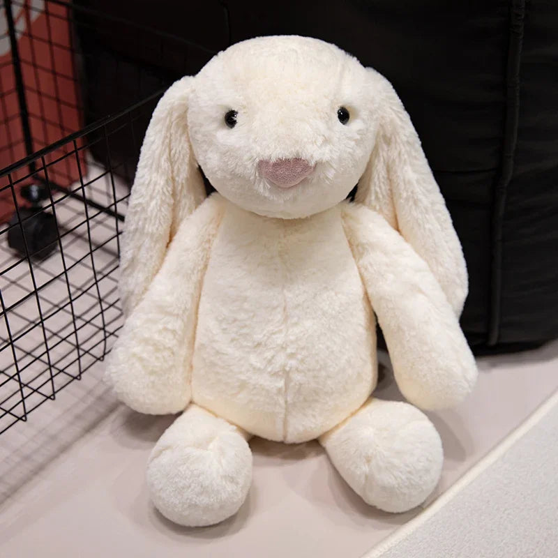 Kawaii Long-Ear Rabbit Plush Toy — Stuffed Bunny Doll for Kids & Babies