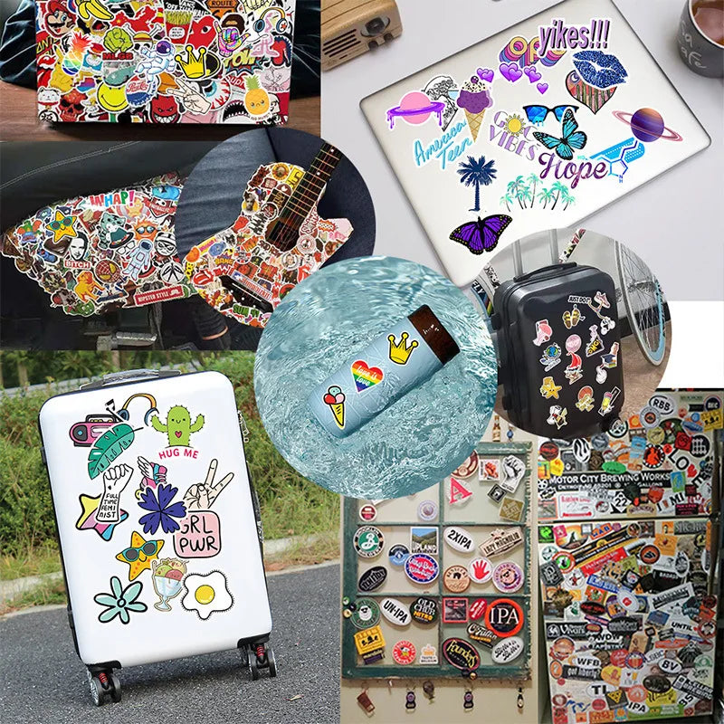 500pcs Cute Cat Stickers – DIY Graffiti, Envelope Seals, Stationery, Children’s Reward & Decorative Stickers