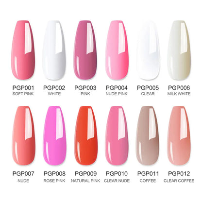 LIMEGIRL 30ml Nail Extension Gel – Glitter Soak-Off Acrylic UV Poly Gel for Quick Nail Build & Manicure