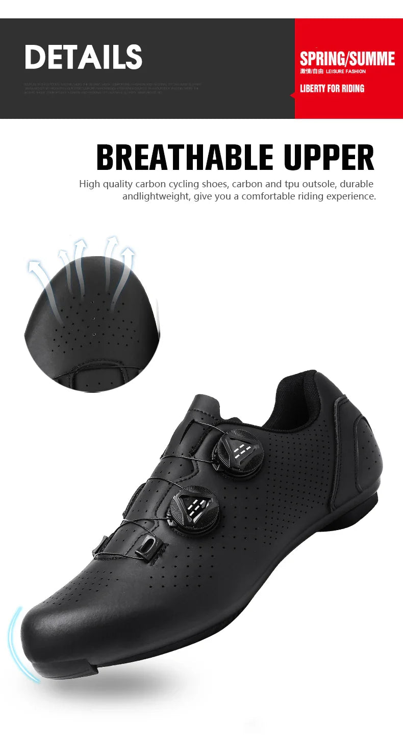 Men’s MTB Cycling Shoes — Flat Dirt & Road Bike Sneakers with SPD Cleats