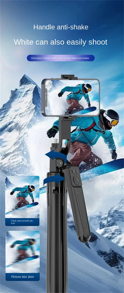 FANGTUOSI 180cm Wireless Selfie Stick Tripod – Phone Holder Stand with Bluetooth Shutter for Smartphones & Cameras
