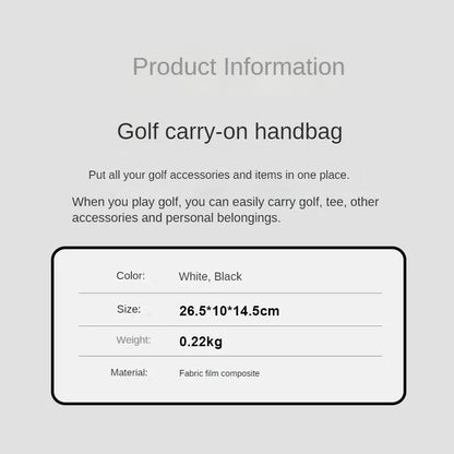 PLAYEAGLE Large Capacity Waterproof Nylon Golf Pouch Bag – Zipper Mini Bag for Men & Women, 2024 Golf Accessory