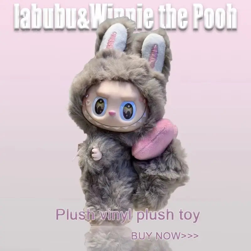 Limited Edition Labubu Winnie Angel Plush — Exclusive Blind Box Cute Backpack Pendant Toy Gift