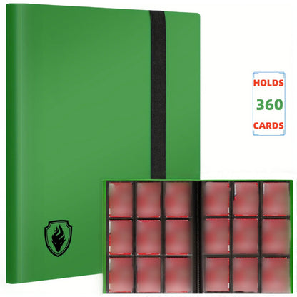 360 Pocket Trading Card Binder – 9 Pocket Side-Loading Album for Yugioh, MTG & TCG Cards