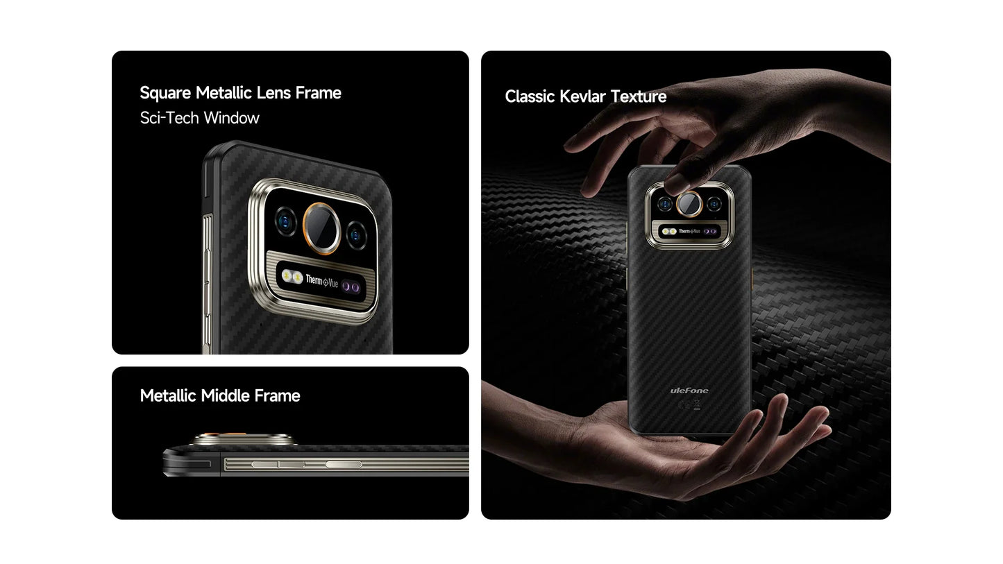 Ulefone Armor 25T Pro 5G Rugged Phone - Thermal Imaging, Android 14, 33W Fast Charging, 50MP+64MP, NFC, Waterproof Smartphone