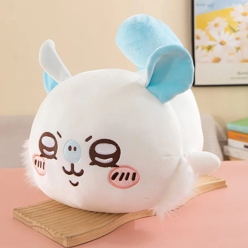 30/40cm MINISO Chiikawa Hachiware Plush Doll — Large Soft Cartoon Pillow Toy, Birthday Gift for Children & Girls