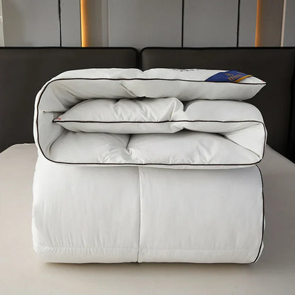 Hotel White Goose Down Duvet – 95% Fill, All-Season Quilt for Summer, Spring, Autumn & Winter