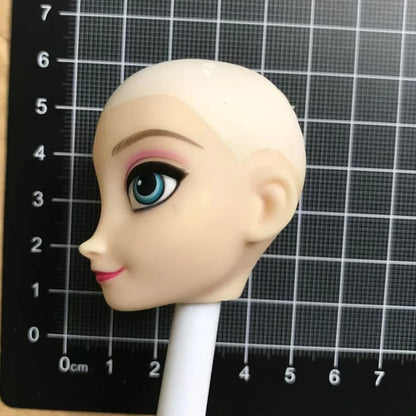 DISNEY Doll Heads – Bald Red Hair King, Queen & Alice with Makeup for DIY Dressing & Accessories