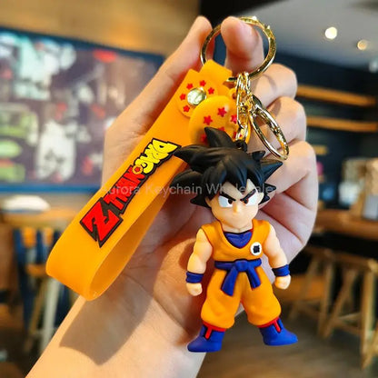 Kawaii Dragon Ball Z Keychain – Super Saiyan Goku, Bulma, Broly, Piccolo & Majin Buu Car Pendant Toy Gift