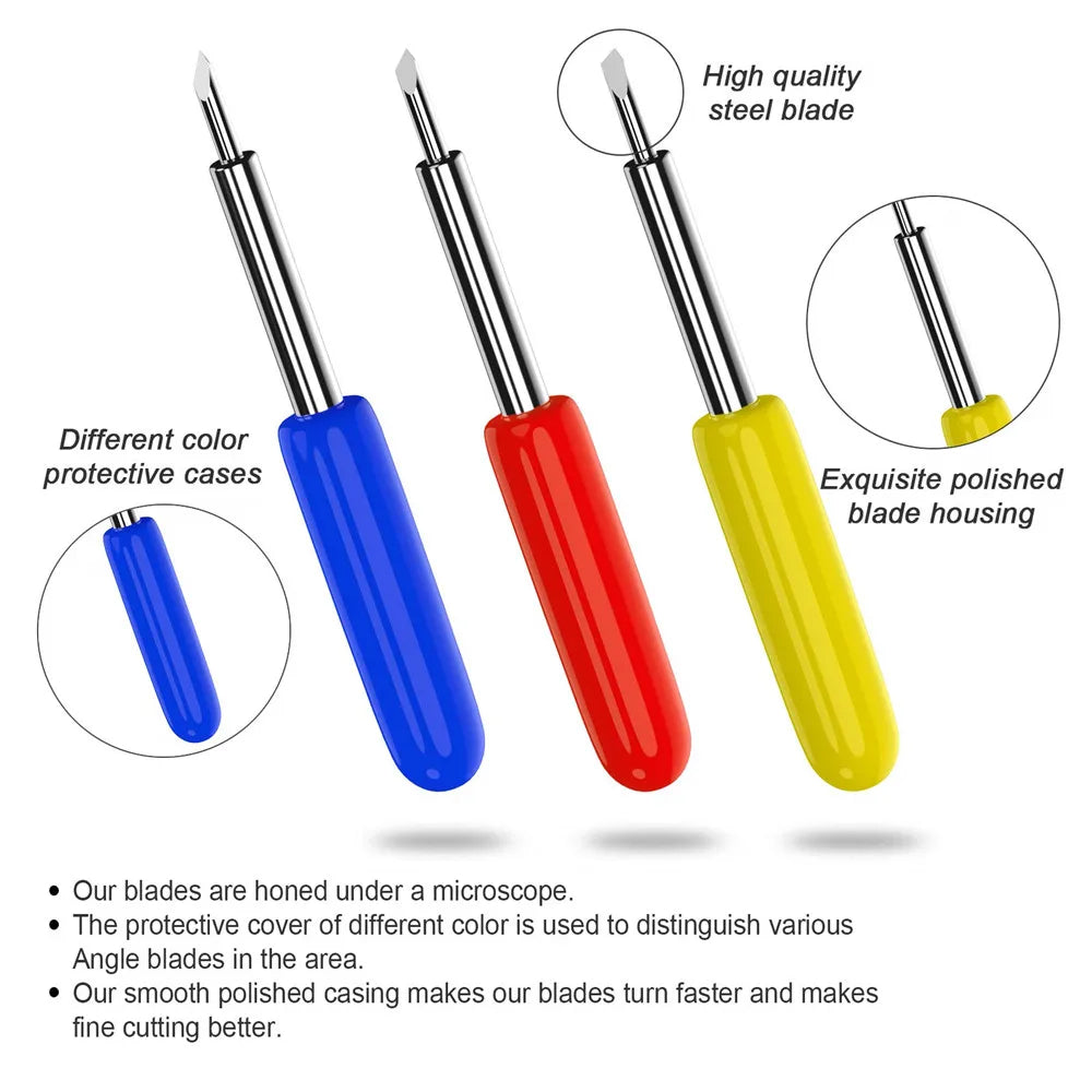 Replacement Plotter Blades for Roland & Cricut – 30°/45°/60° Cutter Blades for Power Tools