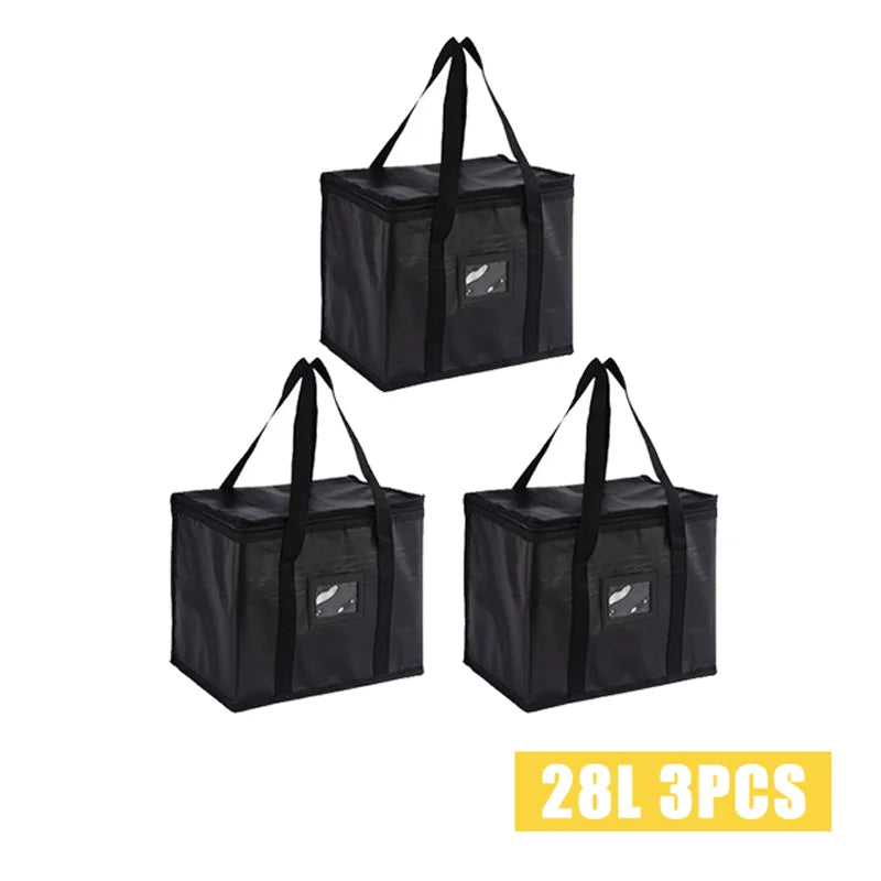 70L Large Insulated Thermal Cooler Bag – Portable Lunch Tote, Tin Foil Food Storage for Picnic, Camping, and Fresh Keeping