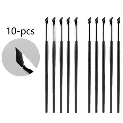Upgrade Blade Eyeliner Brush | Ultra-Thin Fine Angle Flat Brush for Eyebrows & Under-Eye Makeup | Precise Detail White Brush