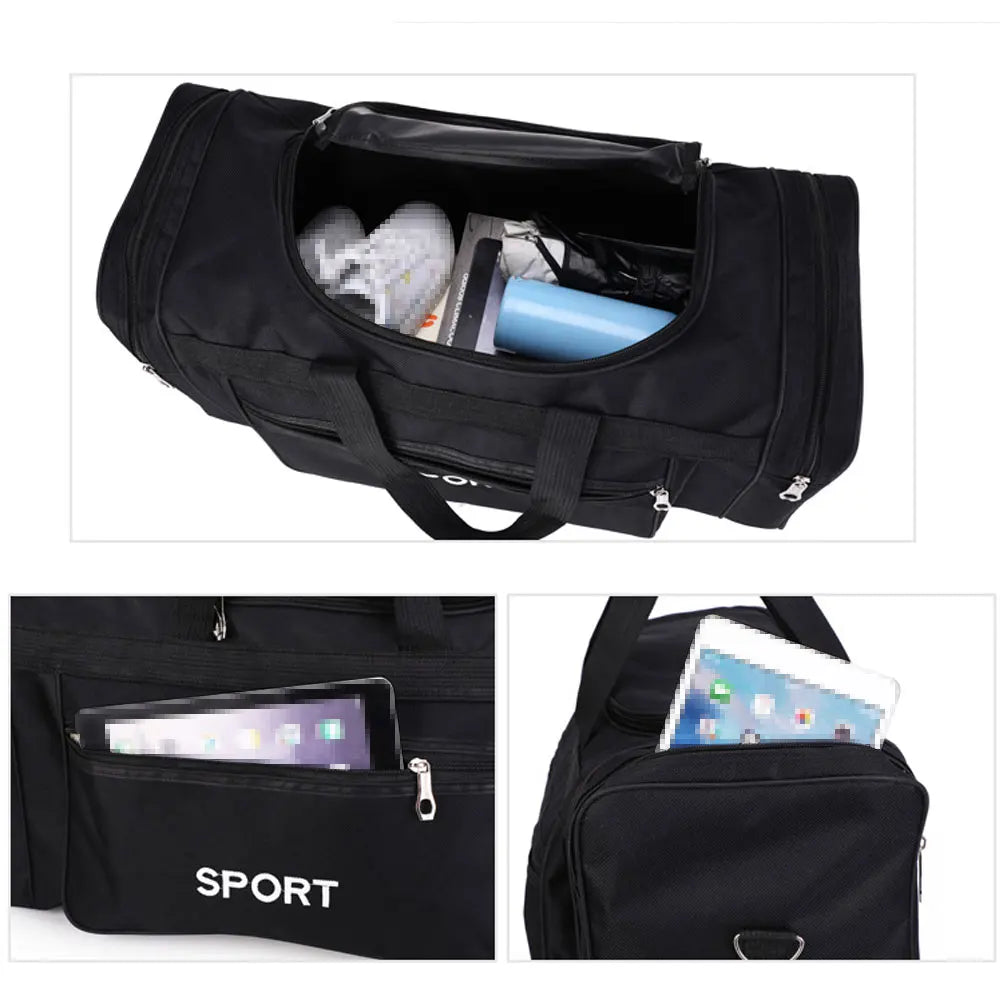 YIXIAO Large Capacity Gym & Travel Bag – Multifunction Sports Fitness Shoulder & Messenger Bag for Men