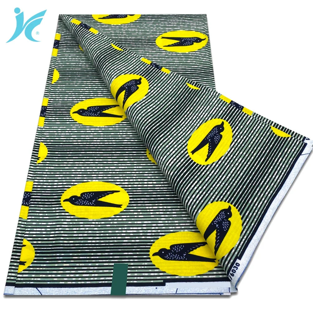 2026 African Real Wax Fabric - 100% Cotton Nigerian Ankara Dutch Batik Sewing Cloth