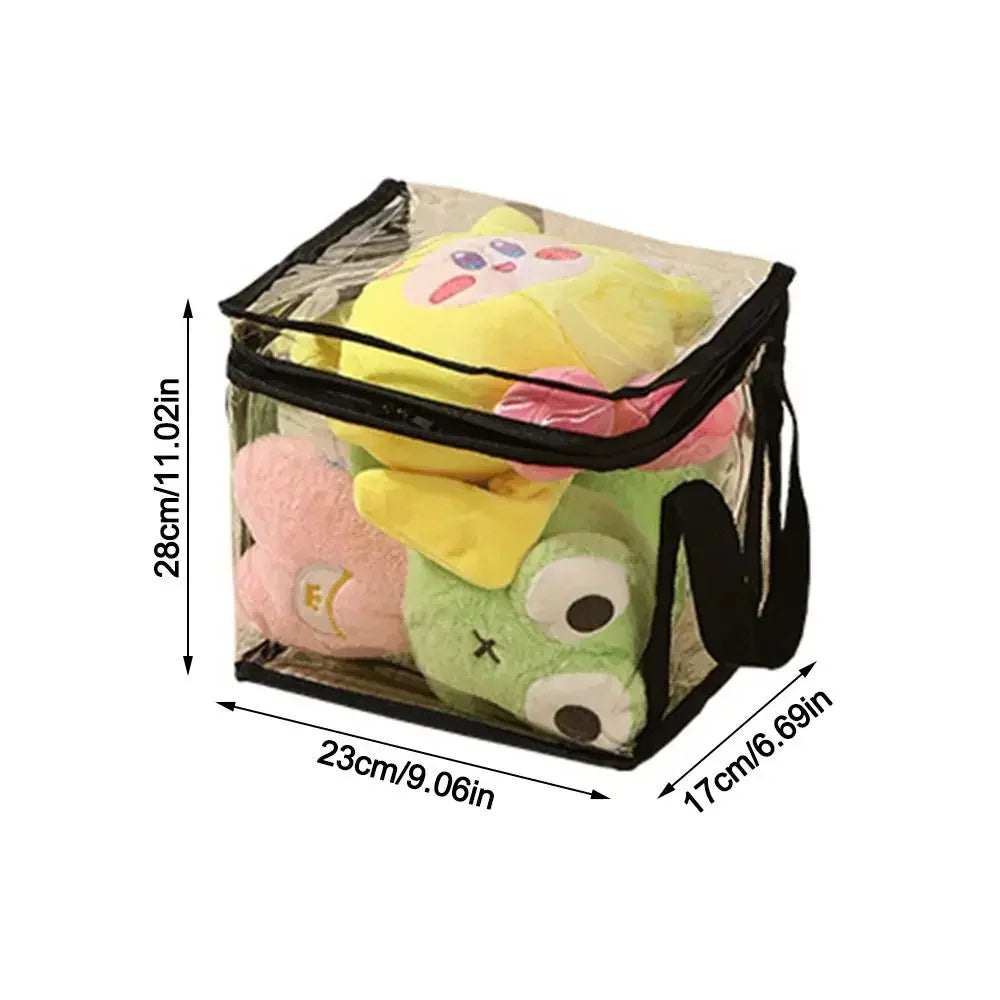 Large Capacity PVC Waterproof Toy Storage Box – Foldable Transparent Dustproof Home Organizer Bag
