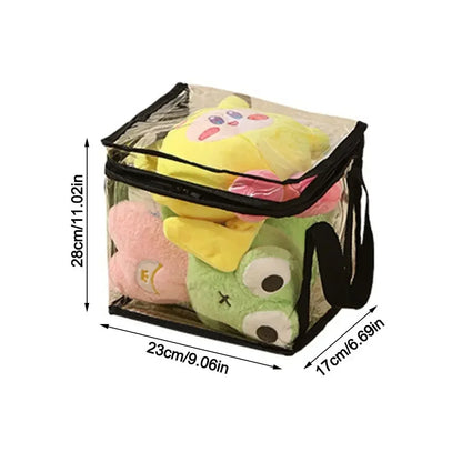 Large Capacity PVC Waterproof Toy Storage Box – Foldable Transparent Dustproof Home Organizer Bag
