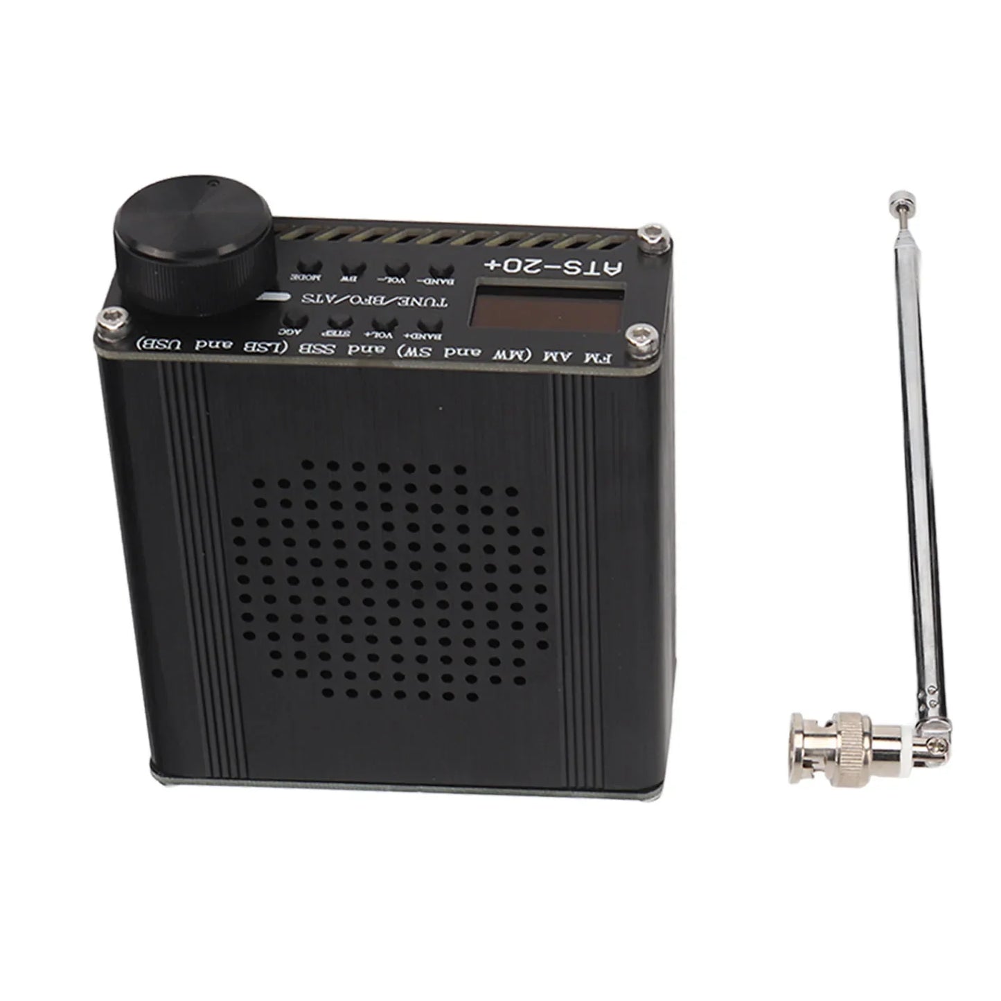 Portable ATS 20+ World Band Digital Radio Receiver – Easy to Read, Lightweight, Professional for Home & Outdoor Camping