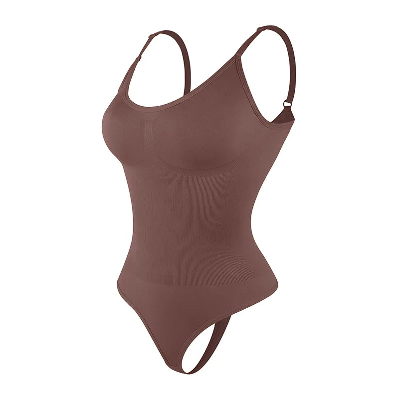 Women’s Full Body Shapewear Bodysuit – Smoothing Thong Body Shaper Sculpting Slimming Underwear