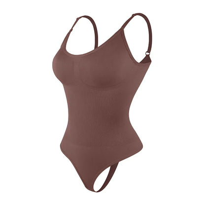 Women’s Full Body Shapewear Bodysuit – Smoothing Thong Body Shaper Sculpting Slimming Underwear